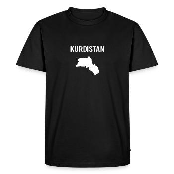 Kurdistan Flag Bakur Bashur Rojava Rojhlt Newroz - Men's Premium Organic T-Shirt - black - Front - Nico (187cm)