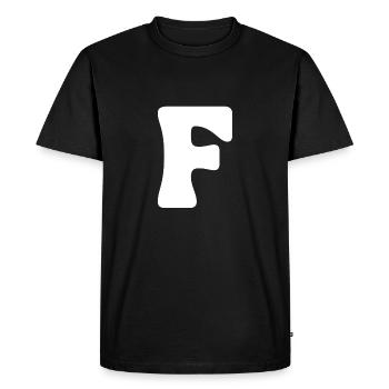 F - T-shirt Premium bio Homme - noir - Devant - Nico (187cm)