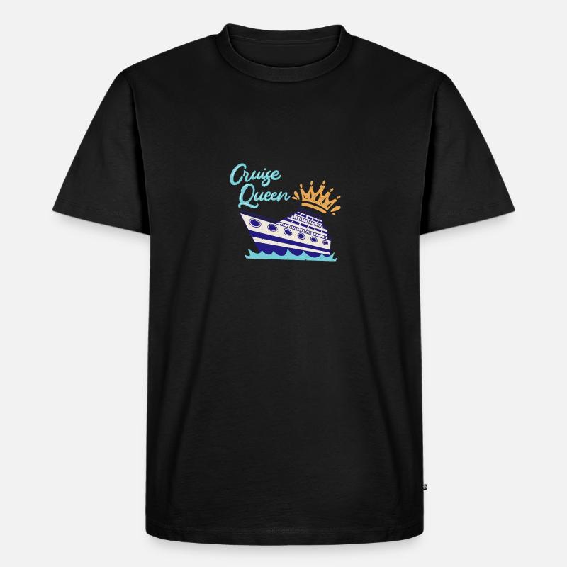 Cruise Queen Cruise Ship - Men's Premium Organic T-Shirt - black