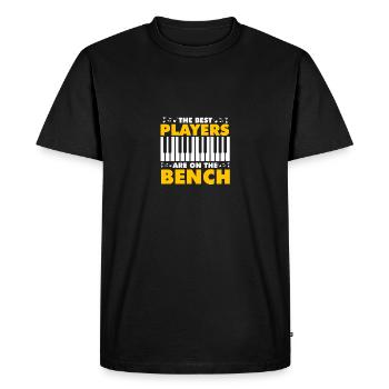 Les meilleurs joueurs sont sur le banc drôle de piano - T-shirt Premium bio Homme - noir - Devant - Nico (187cm)