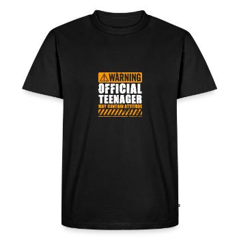 Officiel Adolescent Garçons Filles Drôle 13e anniversaire - T-shirt Premium bio Homme - noir - Devant - Nico (187cm)