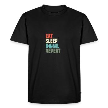 L’éducation des quilleurs est importante, mais le bowling l’est - T-shirt Premium bio Homme - noir - Devant - Nico (187cm)