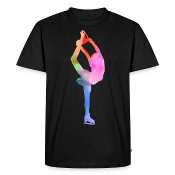 Figure Skating Ice Skater Skate Dance Winter Sport - Men's Premium Organic T-Shirt - black - Front - Nico (187cm)