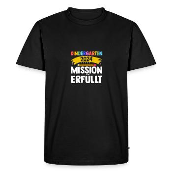 1 Grade School Child Back to School Kindergarten Kita E - Men's Premium Organic T-Shirt - black - Front - Nico (187cm)