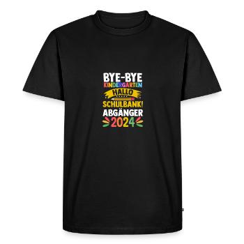 18th Grade School Child Back to School Kindergarten Daycare Center - Men's Premium Organic T-Shirt - black - Front - Nico (187cm)
