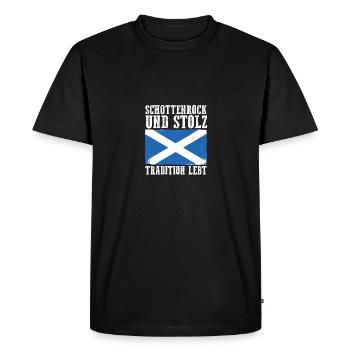 Scots Scottish Scotland - Men's Premium Organic T-Shirt - black - Front - Nico (187cm)