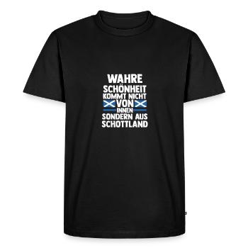 Ecossais Ecosse Ecosse Ecosse - T-shirt Premium bio Homme - noir - Devant - Nico (187cm)