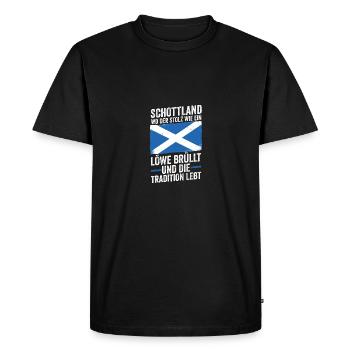 Scots Scottish Scotland - Men's Premium Organic T-Shirt - black - Front - Nico (187cm)