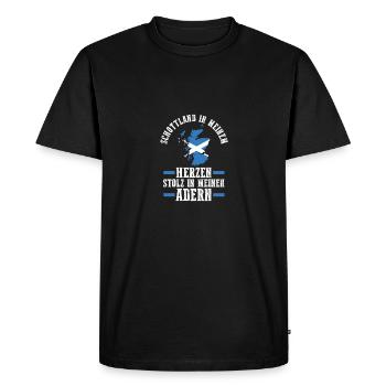 Scots Scottish Scotland - Men's Premium Organic T-Shirt - black - Front - Nico (187cm)