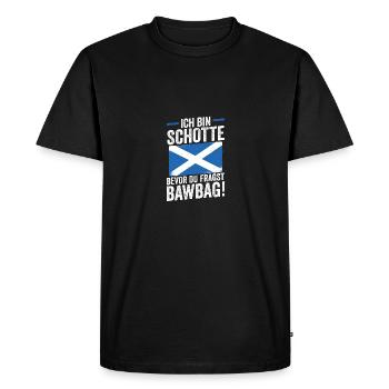 Scots Scottish Scotland - Men's Premium Organic T-Shirt - black - Front - Nico (187cm)