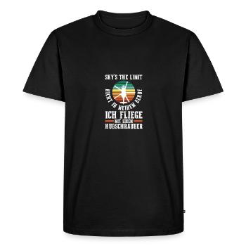 Pilot Helicopter Helicopter - Men's Premium Organic T-Shirt - black - Front - Nico (187cm)