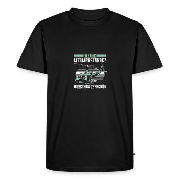 Pilot Helicopter Helicopter - Men's Premium Organic T-Shirt - black - Front - Nico (187cm)