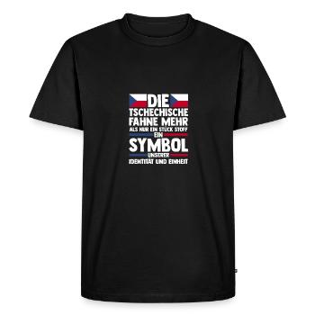 Tchèques République tchèque - T-shirt Premium bio Homme - noir - Devant - Nico (187cm)