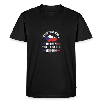 Czechs Czech Czech Republic - Men's Premium Organic T-Shirt - black - Front - Nico (187cm)