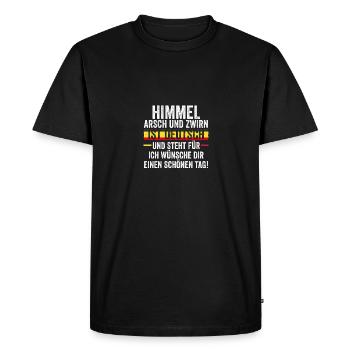 Allemand Allemand Allemagne - T-shirt Premium bio Homme - noir - Devant - Nico (187cm)