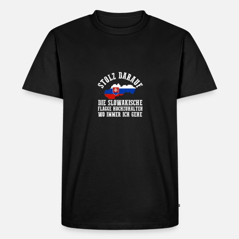 Slowaken Slowakei - Männer Premium Bio T-Shirt - Schwarz
