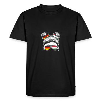 Magyars Allemagne Hongrie - T-shirt Premium bio Homme - noir - Devant - Nico (187cm)