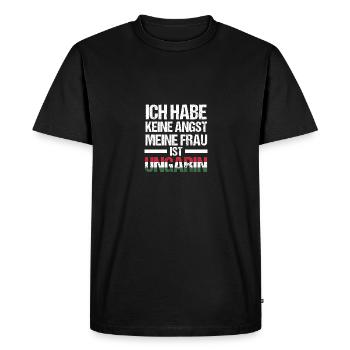 Magyars Hongrie - T-shirt Premium bio Homme - noir - Devant - Nico (187cm)