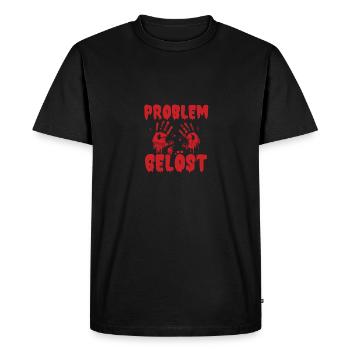 Costume d’Halloween Taché de Sang - T-shirt Premium bio Homme - noir - Devant - Nico (187cm)
