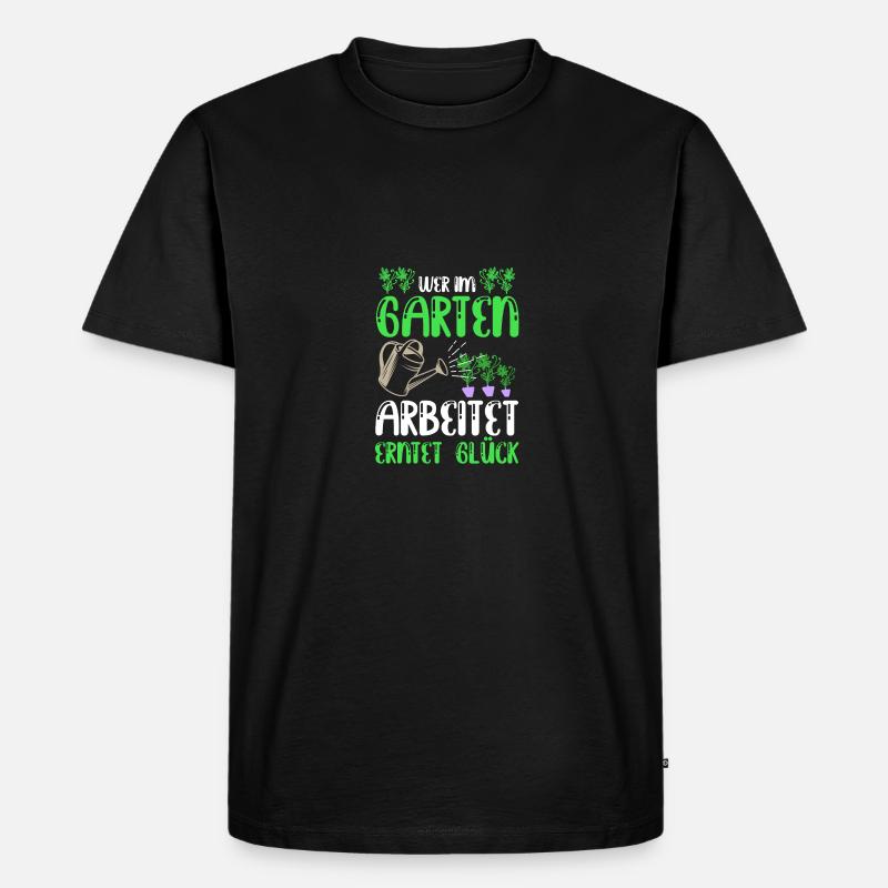 Gärtner Hobbygärtner Garten - Männer Premium Bio T-Shirt - Schwarz