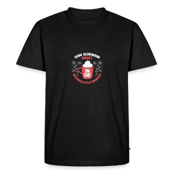 Santa Claus Christmas Party Christmas Mulled Wine - Men's Premium Organic T-Shirt - black - Front - Nico (187cm)