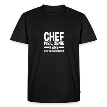 Team Leader Group Leader Team Leader Head of Department - Men's Premium Organic T-Shirt - black - Front - Nico (187cm)
