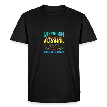 Costume de carnaval Bière Carnaval Carnaval - T-shirt Premium bio Homme - noir - Devant - Nico (187cm)