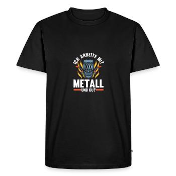 Welding Welding Workers Welder - Men's Premium Organic T-Shirt - black - Front - Nico (187cm)