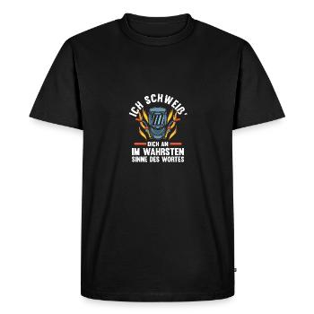 Welding Welding Workers Welder - Men's Premium Organic T-Shirt - black - Front - Nico (187cm)