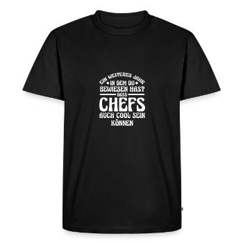 , Group Leader, Team Leader, Supervisor - Men's Premium Organic T-Shirt - black - Front - Nico (187cm)