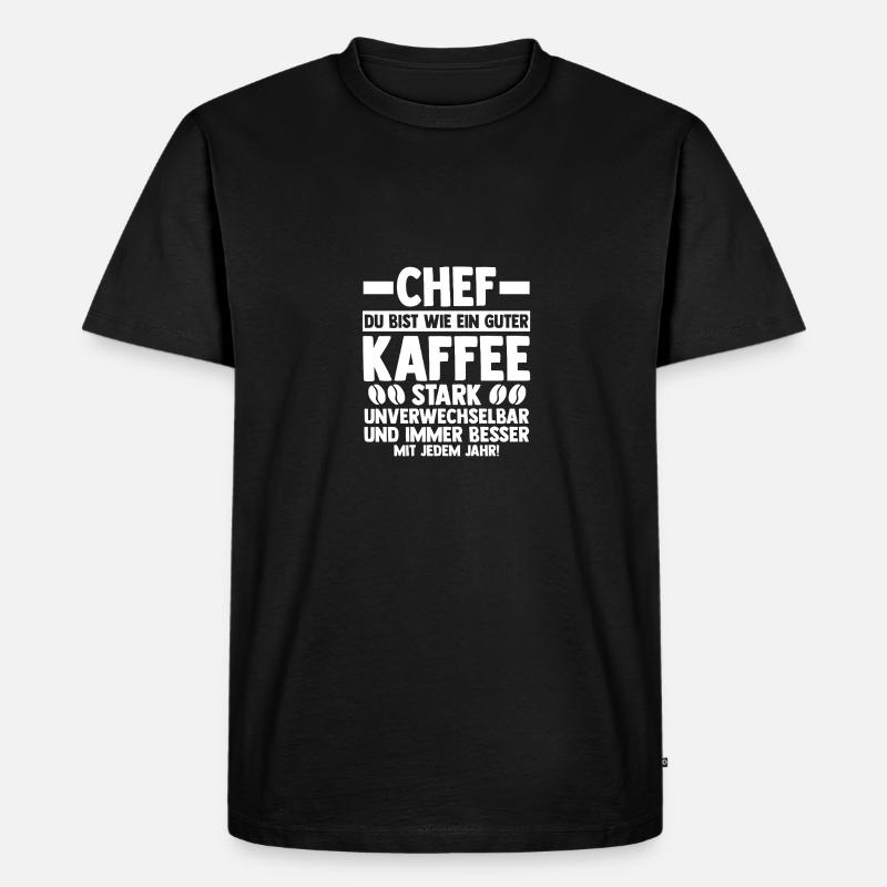 Chef Gruppenleiter Teamleiter Vorgesetzter - Männer Premium Bio T-Shirt - Schwarz