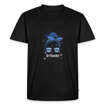 Botswana - T-shirt Premium bio Homme - noir - Devant - Nico (187cm)
