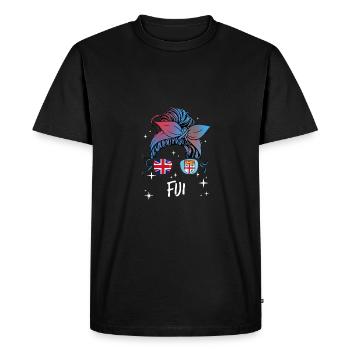 Fidji - T-shirt Premium bio Homme - noir - Devant - Nico (187cm)