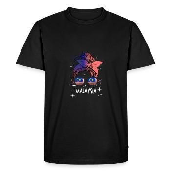 Malaisie - T-shirt Premium bio Homme - noir - Devant - Nico (187cm)