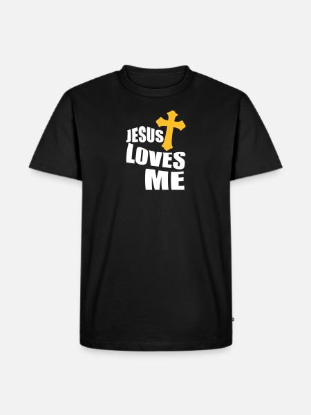 jésus m’aime - T-shirt Premium bio Homme - noir