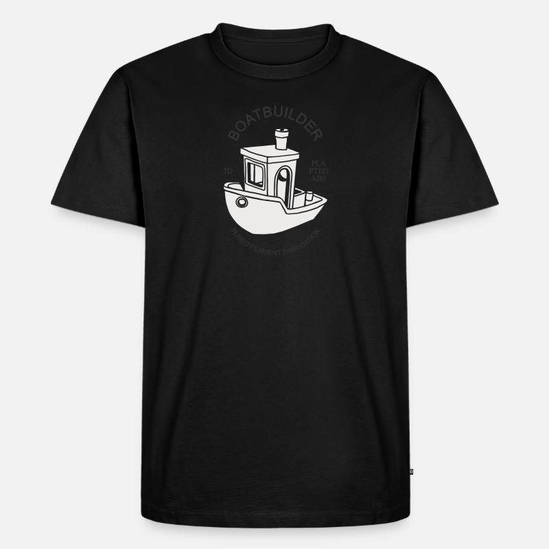 Bootsbauer - Männer Premium Bio T-Shirt - Schwarz