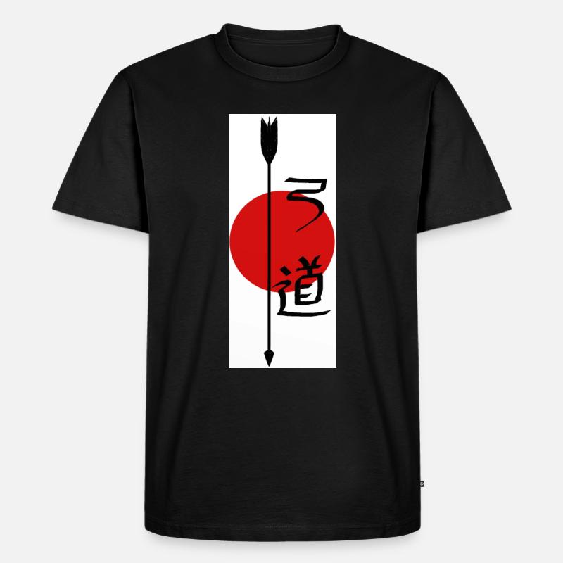 Bogenschießen Bogenschiessen Archery Pfeil Bogen - Männer Premium Bio T-Shirt - Schwarz