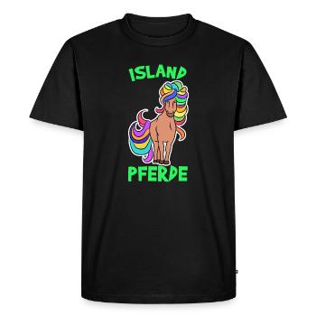 Horses Pony Icelandic Horses Icelandic Quote Horse Fan - Men's Premium Organic T-Shirt - black - Front - Nico (187cm)