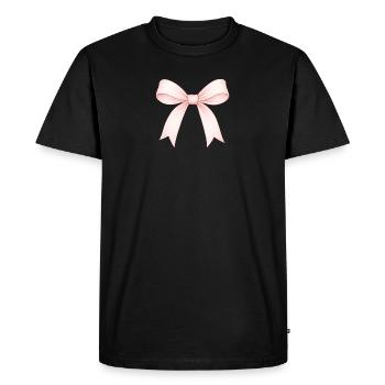 Nœud mignon - T-shirt Premium bio Homme - noir - Devant - Nico (187cm)