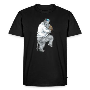 Rhino Baseball Gant de baseball - T-shirt Premium bio Homme - noir - Devant - Nico (187cm)