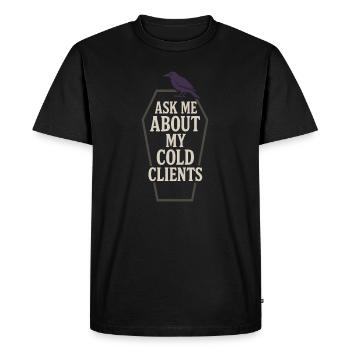 Cadavre Science Humour noir Mort Positif - T-shirt Premium bio Homme - noir - Devant - Nico (187cm)