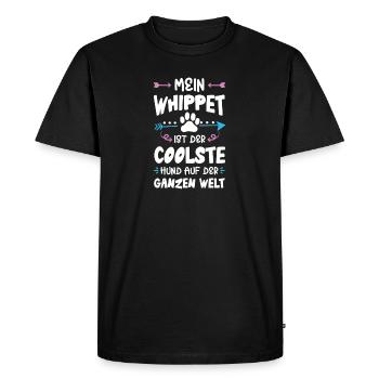 Dicton de chien whippet - T-shirt Premium bio Homme - noir - Devant - Nico (187cm)
