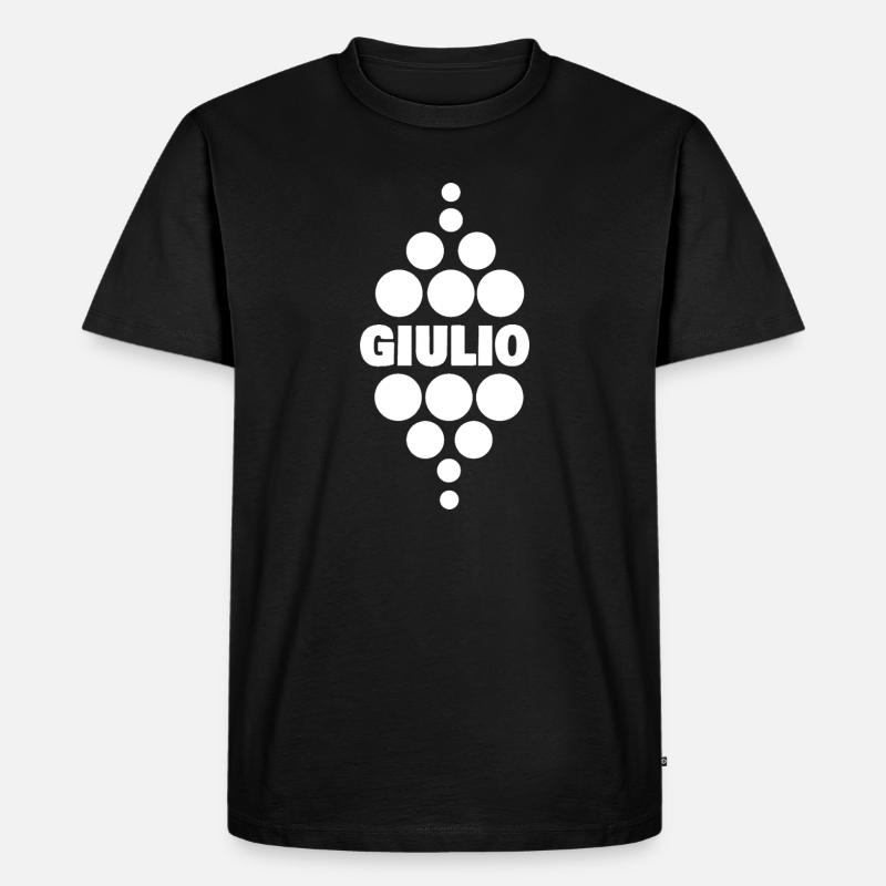 Giulio - Männer Premium Bio T-Shirt - Schwarz