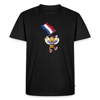 Dutch Bee - Men's Premium Organic T-Shirt - black - Front - Nico (187cm)