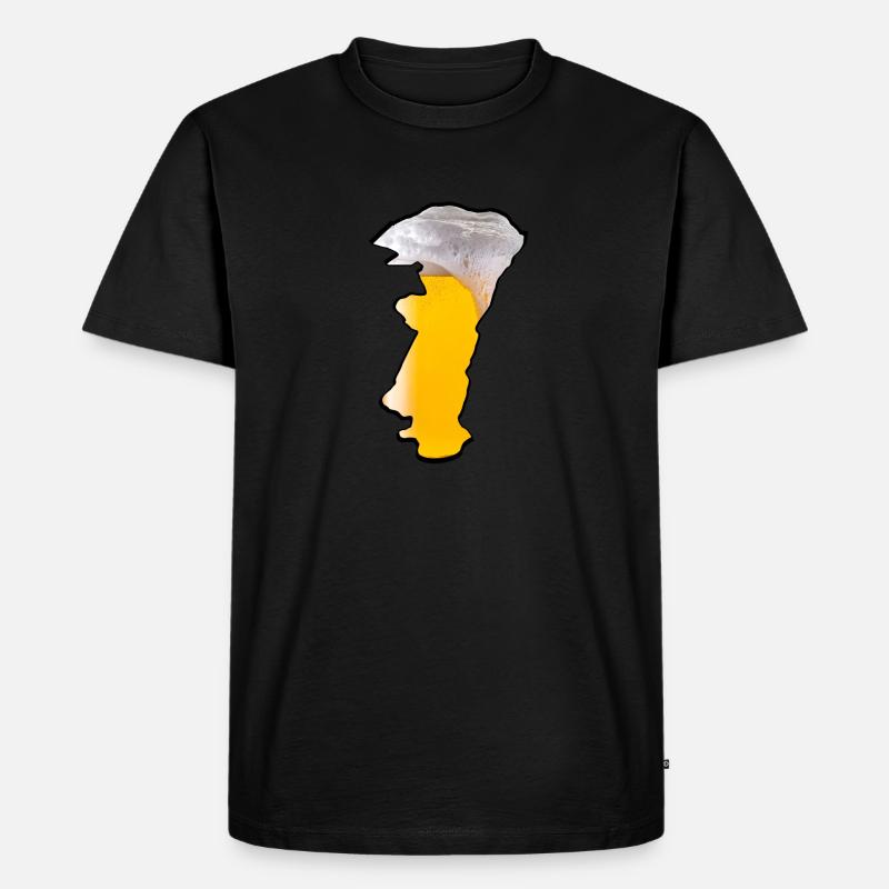 Elsässer Bier - Männer Premium Bio T-Shirt - Schwarz