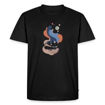 Rafting Ruderer Bach - Männer Premium Bio T-Shirt - Schwarz - Vorne - Nico (187cm)