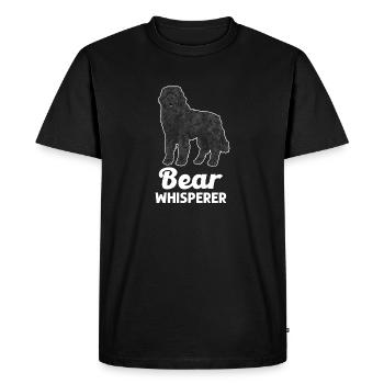 Terre-Neuve Chien de Terre-Neuve - T-shirt Premium bio Homme - noir - Devant - Nico (187cm)