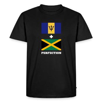 Barbados flag Barbadian bayan - Men's Premium Organic T-Shirt - black - Front - Nico (187cm)