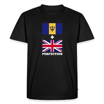 Barbados flag Barbadian bayan - Men's Premium Organic T-Shirt - black - Front - Nico (187cm)