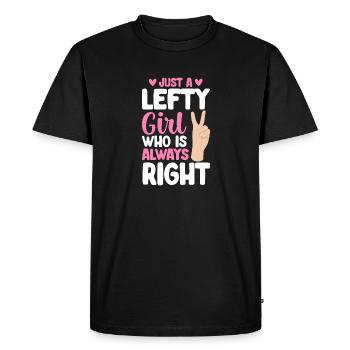 Gaucher - T-shirt Premium bio Homme - noir - Devant - Nico (187cm)